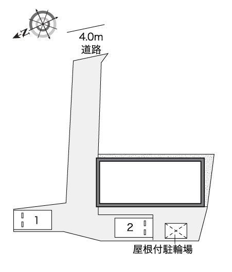 リアンⅡ(45888)の駐車配置図