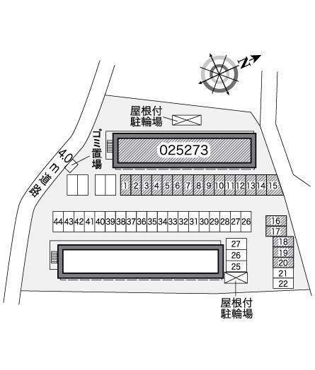 コンフォートⅡ(25273)の駐車配置図