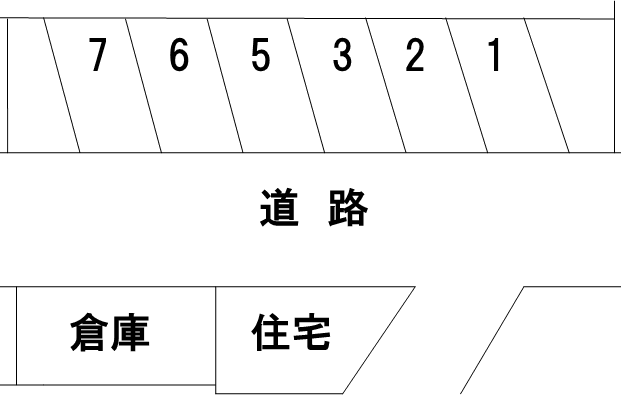 江森駐車場の駐車配置図