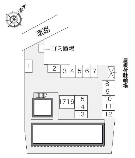 ＨＡＲＵ　Ａ(24960)の駐車配置図