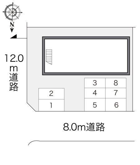 ノースシティⅡ(17822)の駐車配置図
