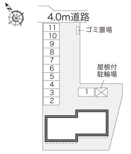 コンフォール(28926)の駐車配置図