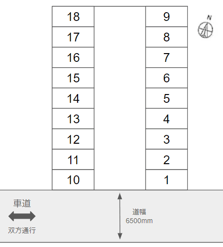 社台の駐車配置図