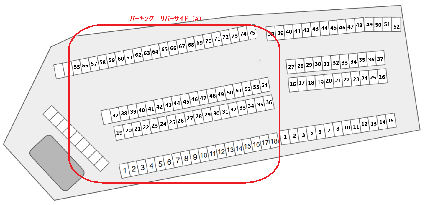 パーキング　リバーサイド（A）の駐車配置図