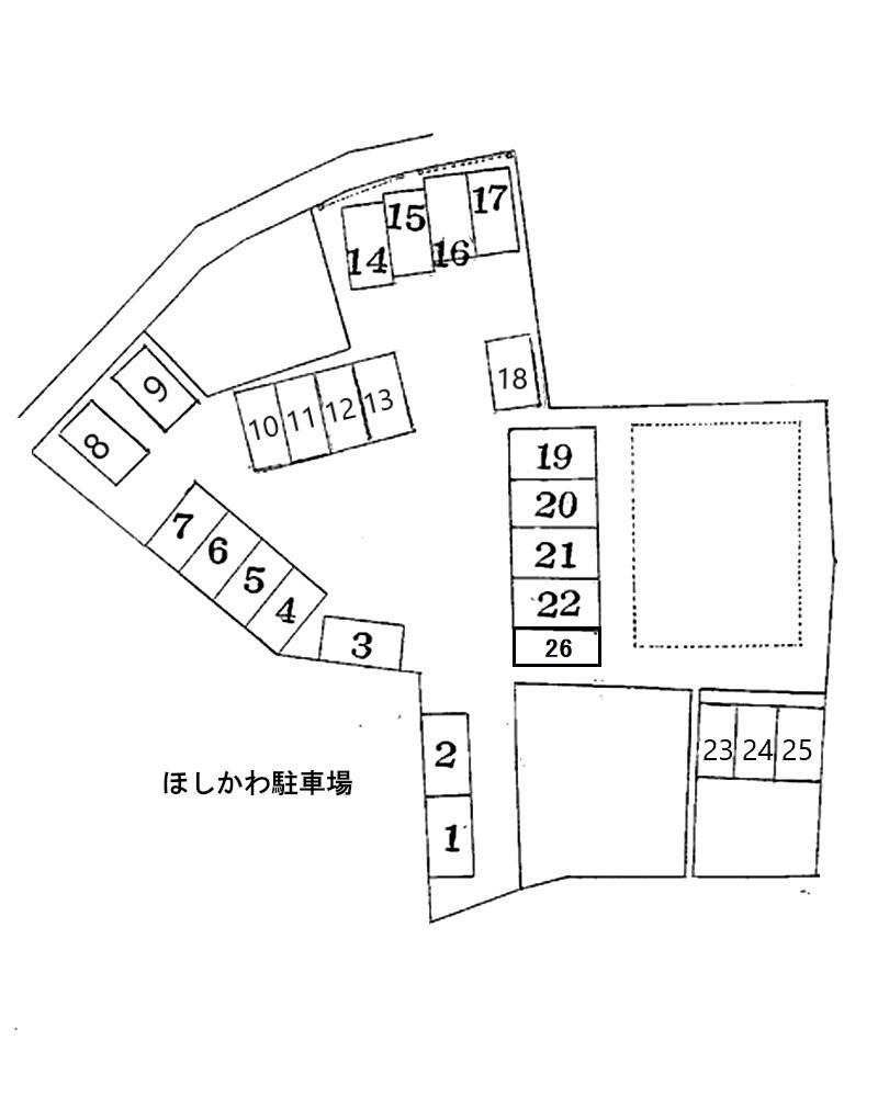 ほしかわ駐車場の駐車配置図