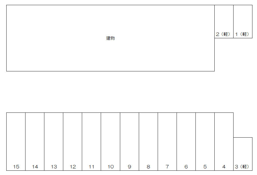 トットパーク原町第２の駐車配置図