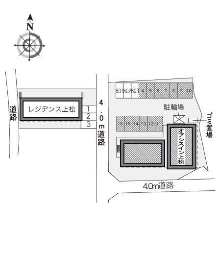 オアシスイン上松(24479)の駐車配置図