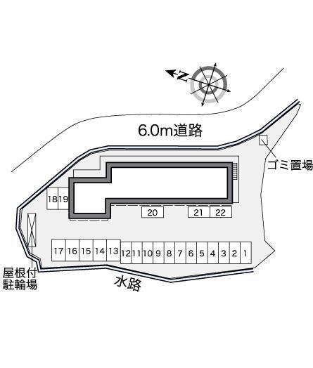 シャンテ(36102)の駐車配置図