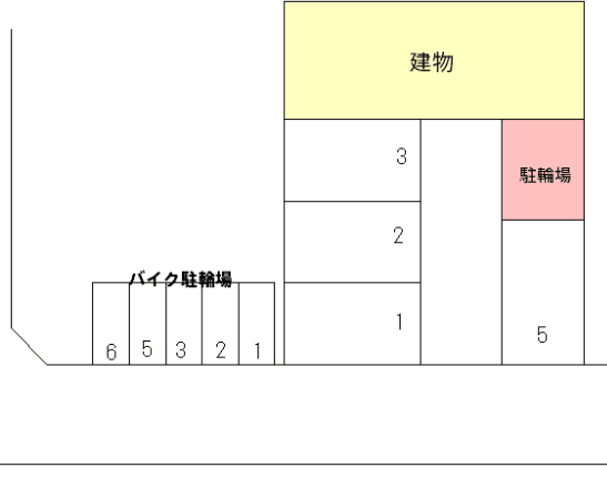 ハイツ瀬島駐車場の駐車配置図