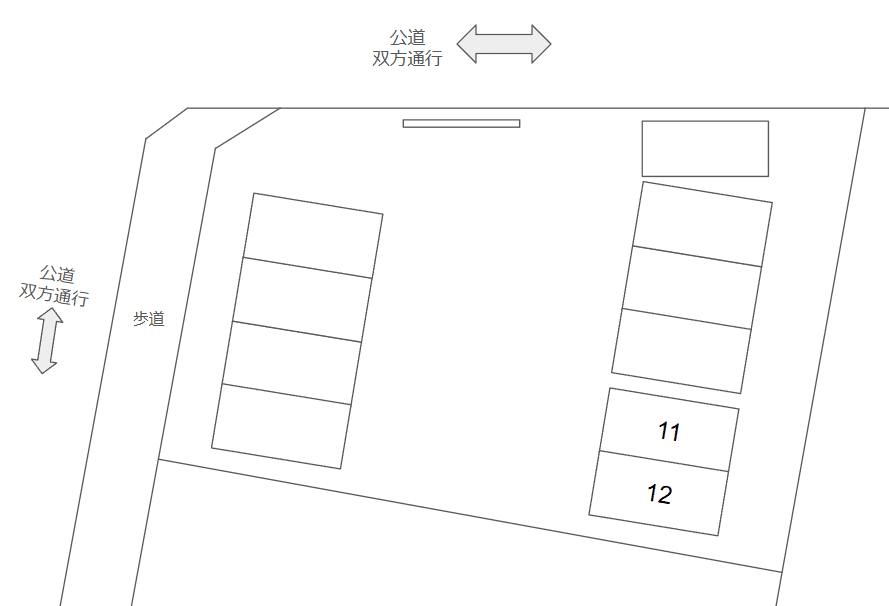 名古屋久方１丁目の駐車配置図