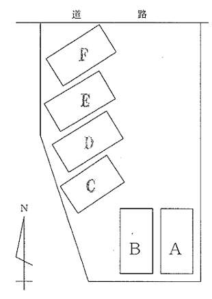 本多パーキングの駐車配置図