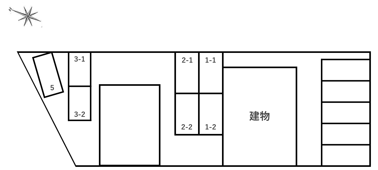 ドミール下沼Ⅱの駐車配置図