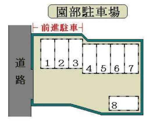 園部駐車場の駐車配置図