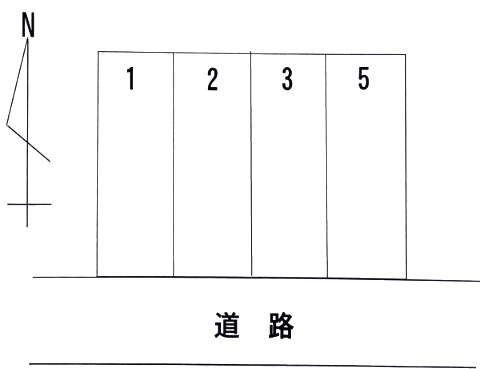 中田②新居屋上権現29駐車場の駐車配置図