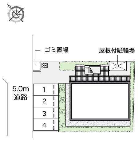 ウィング湘南(43837)の駐車配置図