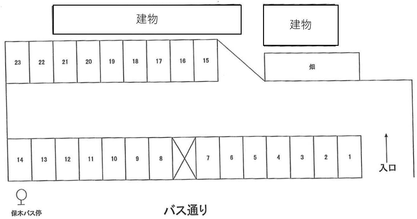 ６４・第1飯島駐車場の駐車配置図