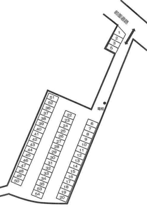 善尋駐車場の駐車配置図