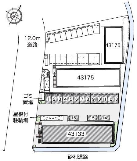 ひまわりⅠ(43133)の駐車配置図