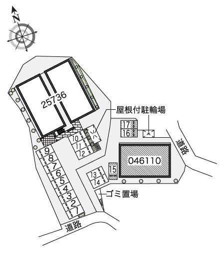 ケイハウス(46110)の駐車配置図