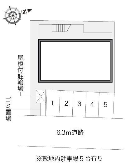 ラルク深沢(14166)の駐車配置図