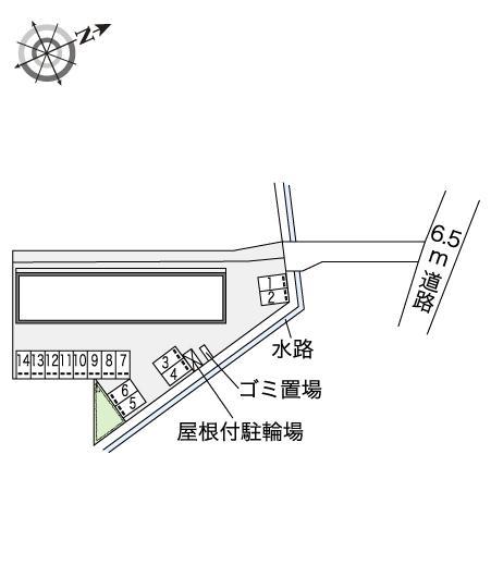 西椎路(45791)の駐車配置図