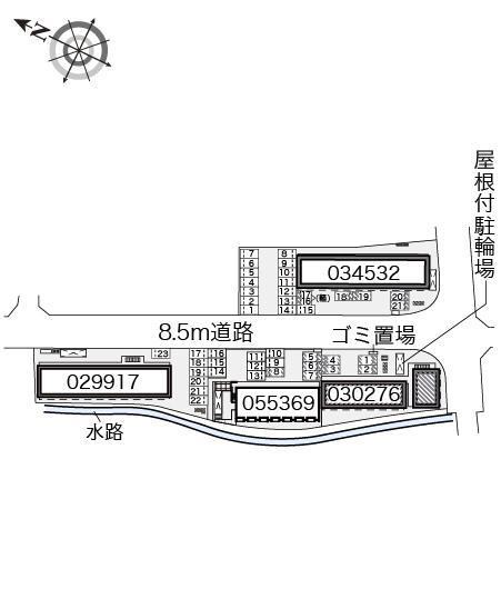 大田南館(30276)　敷地外駐車場の駐車配置図