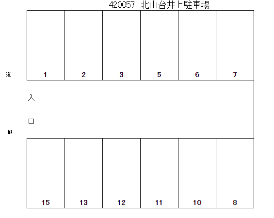 420057の駐車配置図