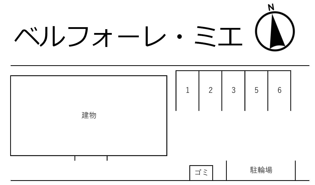 ベルフォーレ・ミエの駐車配置図