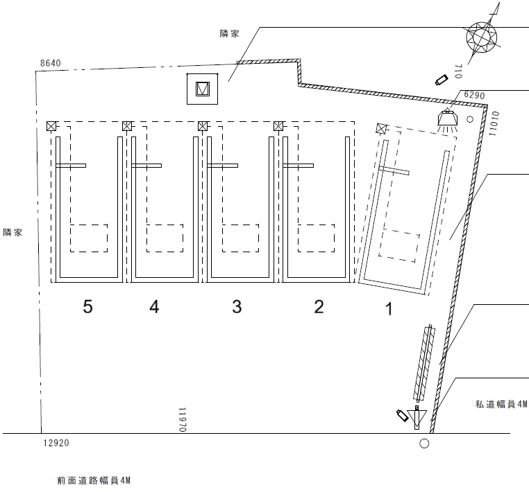 パークネット赤羽西3丁目第2の駐車配置図