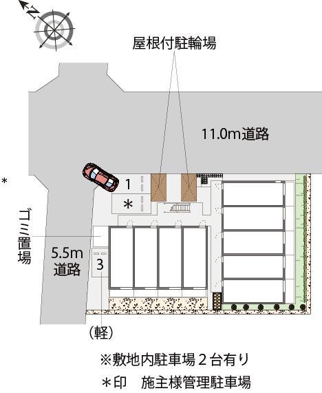 ラグレージュⅡ(52392)の駐車配置図