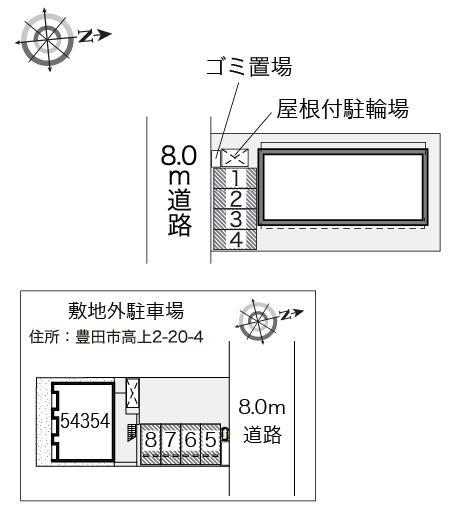 ＴＯＭＡＴＯ　１(23571)　敷地外駐車場の駐車配置図