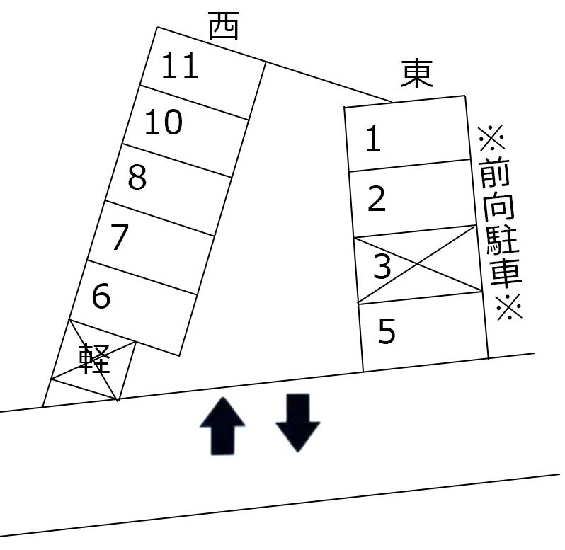 (25) 菅原駐車場の駐車配置図