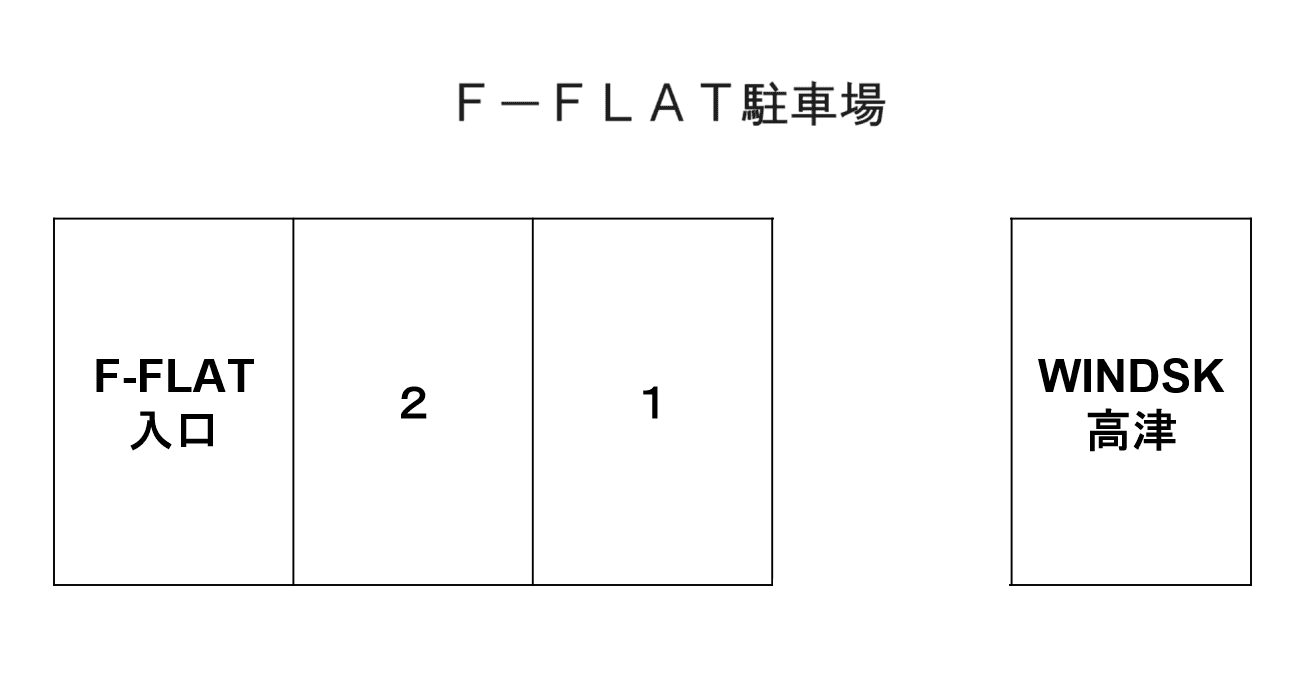 Ｆ－ＦＬＡＴ駐車場の駐車配置図