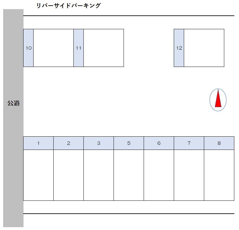リバーサイドパーキングの駐車配置図