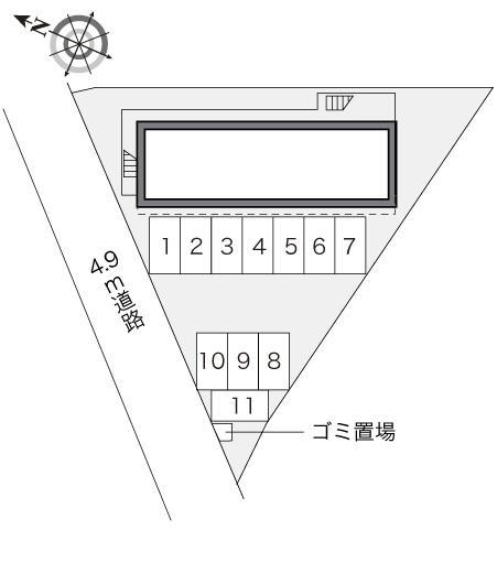 サンマーム美乃利(12183)の駐車配置図