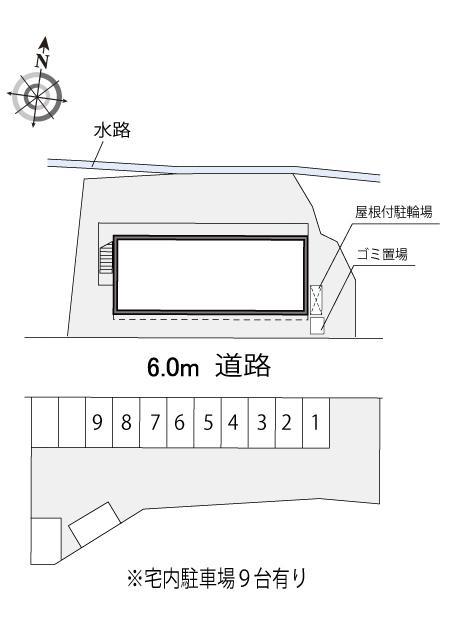 双葉(17454)の駐車配置図