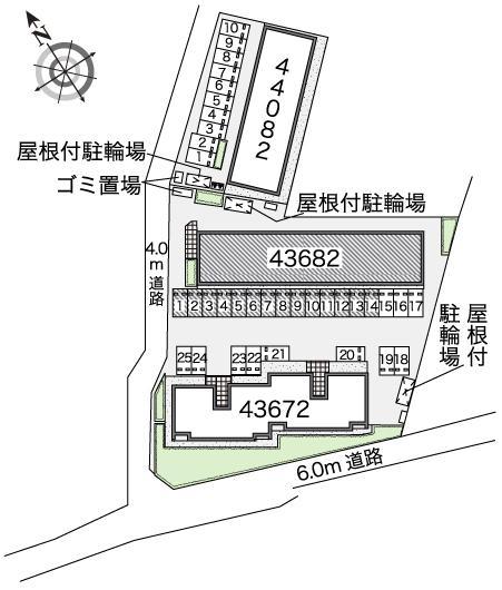 春日岡ファミリア(43682)の駐車配置図