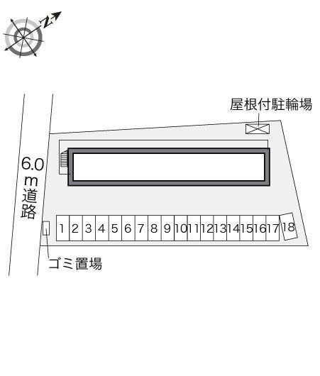 ハピネス(24720)の駐車配置図