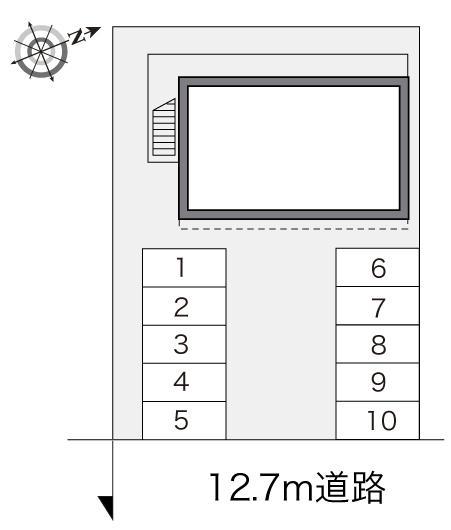 ラ・フォーレ一宮Ⅲ(22607)の駐車配置図