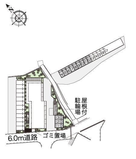 ディアコートＦ(40506)の駐車配置図