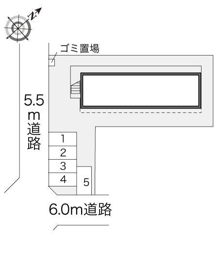 Ｃｒｅａ(17361)の駐車配置図