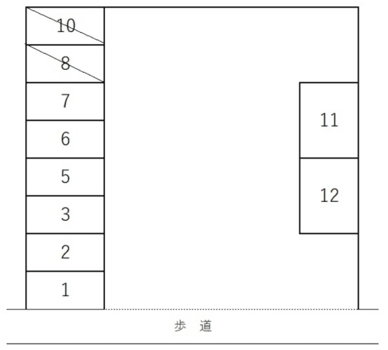 ＴＭパーキングの駐車配置図