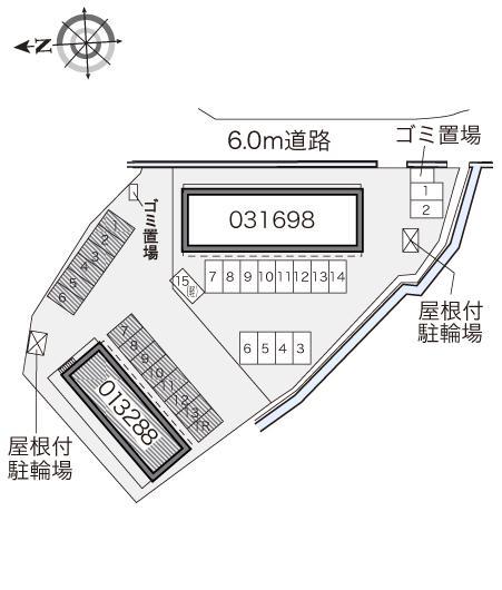 コンフォール(13288)の駐車配置図