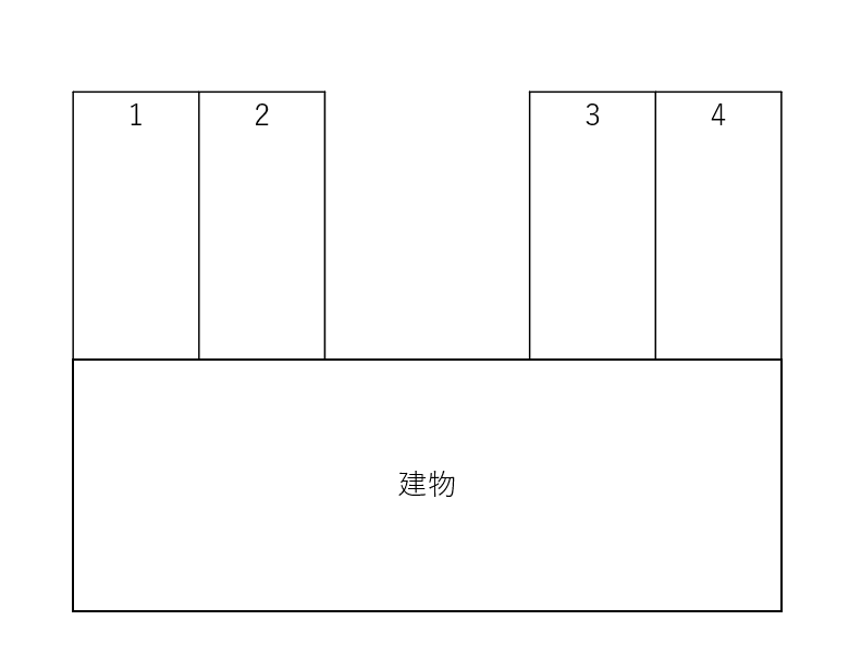 牧野町54-1駐車場の駐車配置図
