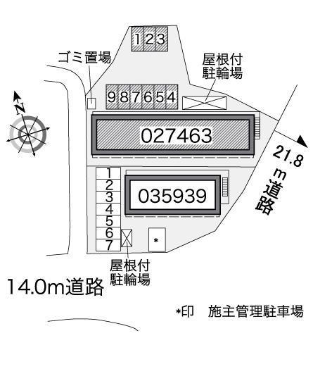 キャッスル　Ｙ　Ｔ(27463)の駐車配置図