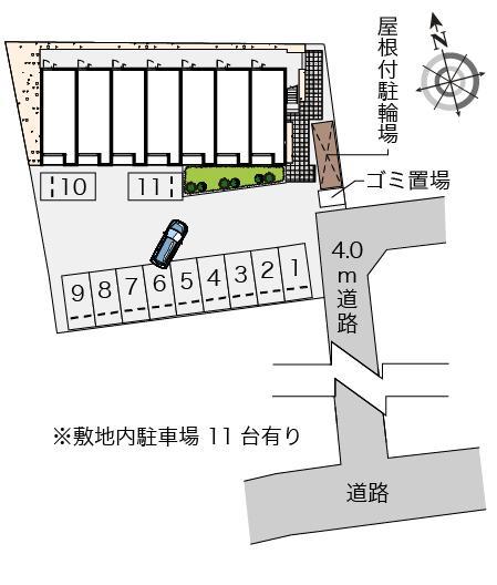グレイス　Ｋ(55448)の駐車配置図