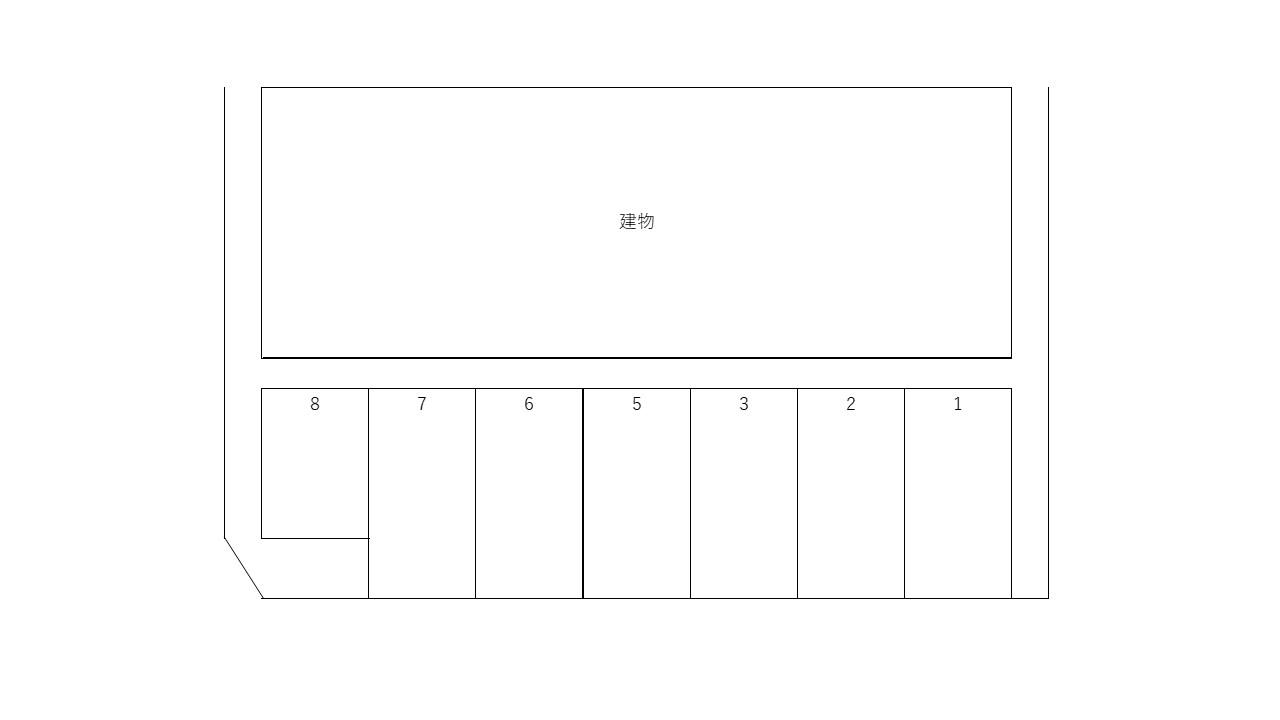 阿久津駐車場の駐車配置図