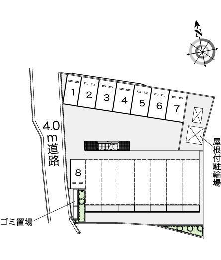 モリエール　Ⅱ(35155)の駐車配置図