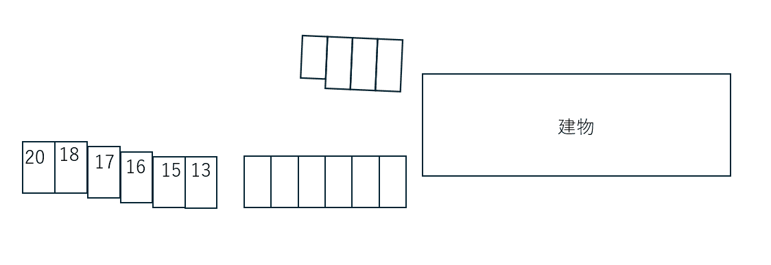 Le meilleur richesse敷地外別駐車場の駐車配置図