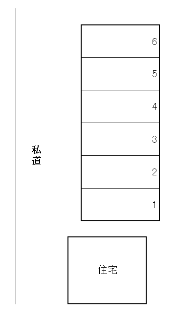 徳永駐車場の駐車配置図